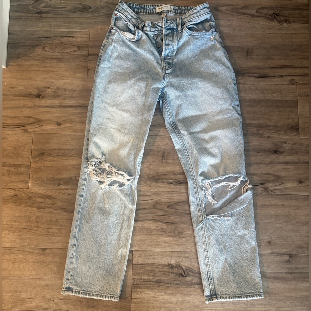 Abercrombie Jeans Light Blue, Distressed